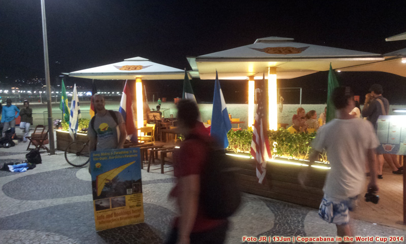 Quiosque em Copacbana durante a Copa do Mundo de 2014
