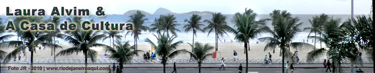 Praia de Ipanema em frente à casa de Laura Alvim Praia de Ipanema em frente à casa de Laura Alvim