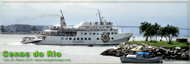 Iate Pink Fleet para tours, passeios e eventos na Ba&iacute;a de Guanabara e litoral do Rio