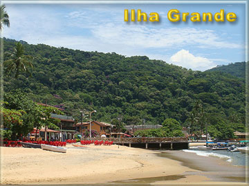 Ilha Grande, praia e villa Abraao Ilha Grande, praia e villa Abraao