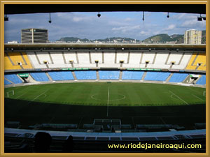 Vista interna do est&aacute;dio do Maracan&atilde;