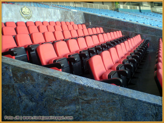 Cadeiras da Tribuna de Honra do Maracanã Cadeiras da Tribuna de Honra do Maracanã