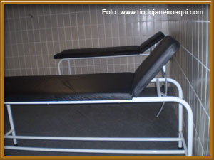 Mesas de massagem no vesti&aacute;rio do maracan&atilde;