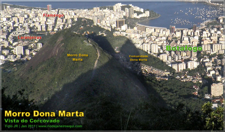 Morro Dona Marta em Botafogo Morro Dona Marta em Botafogo