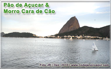 P&atilde;o de A&ccedil;ucar e Morro Cara de C&atilde;o Visto do Mar