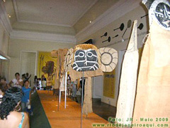 Artefatos ind&iacute;genas no Museu Nacional de Hist&oacute;ria Natural - Quinta da Boa Vista