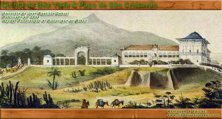 Paço Imperial - Gravura de Debret - Quinta da Boa Vista Paço Imperial - Gravura de Debret - Quinta da Boa Vista