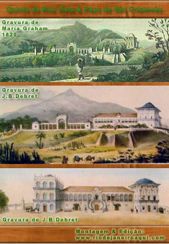 Gravuras de época - Paço Real e Imperial da Quinta da Boa Vista Gravuras de época - Paço Real e Imperial da Quinta da Boa Vista