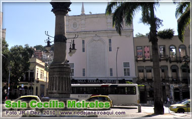 Sala Cec&iacute;lia Meireles no Largo da Lapa