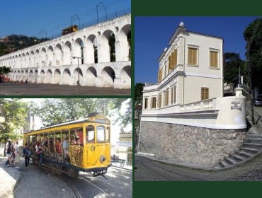 Pitoresco Bairro de Santa Tereza - Arcos da Lapa, Bondinho e antigo casar&atilde;o
