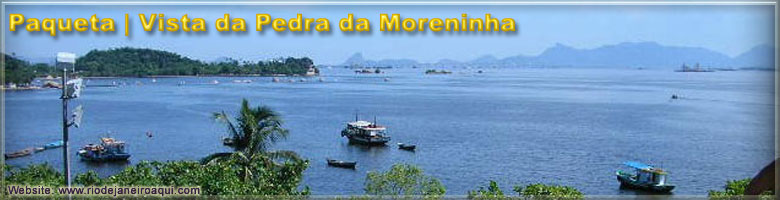 Uma enseada de Paquetá vista topo da Pedra da Moreninha Uma enseada de Paquetá vista topo da Pedra da Moreninha