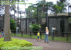 Vivenda de macacos - Zool&oacute;gico do Rio de Janeiro