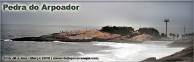 Pedra do Arpoador vista do lado do Forte de Copacabana Pedra do Arpoador vista do lado do Forte de Copacabana