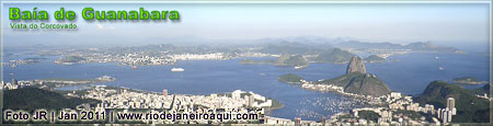 Baía de Guanabara em vista panorâmica tirada do Corcovado em 2011 Baía de Guanabara em vista panorâmica tirada do Corcovado em 2011