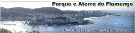 Parque e aterro do Flamengo em vista a&eacute;rea