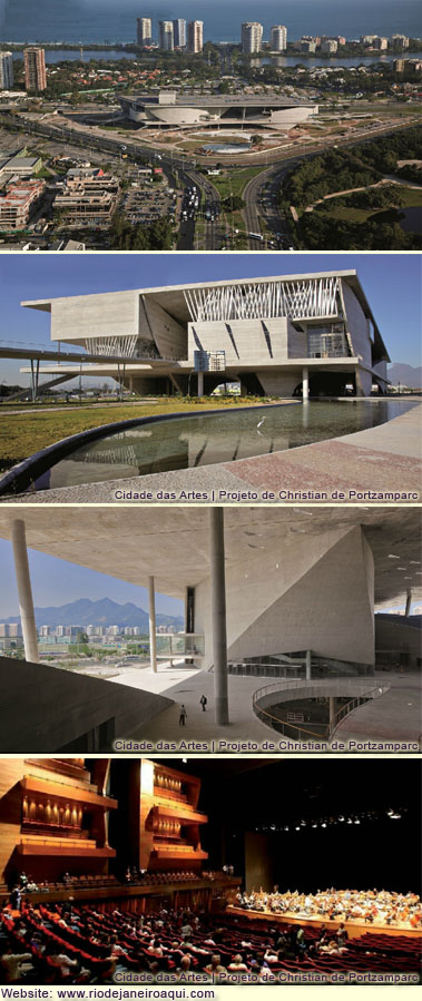 Cidade das Artes | Exterior, hall e auditório Cidade das Artes | Exterior, hall e auditório