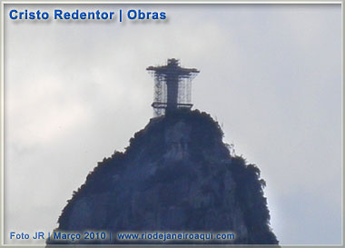 Cristo Redentor em obras Cristo Redentor em obras