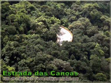 Estrada das Canoas que leva à trilha da Pedra Bonita e rampa de asa delta Estrada das Canoas que leva à trilha da Pedra Bonita e rampa de asa delta