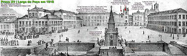 Largo do Pa&ccedil;o, atual Pra&ccedil;a XV em 1818