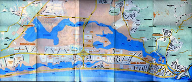 Mapa tur&iacute;stico da Barra da Tijuca, Jo&aacute; e Itanhang&aacute;