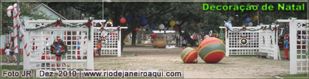 Decoração de natal em praça no Rio de Janeiro Decoração de natal em praça no Rio de Janeiro