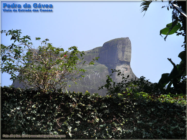 Pedra da G&aacute;vea Vista da Estrada das Canoas