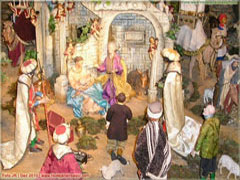 Presépio de Natal | Cena da natividade com José, Maria e Reis Magos perto da mangedoura Presépio de Natal | Cena da natividade com José, Maria e Reis Magos perto da mangedoura