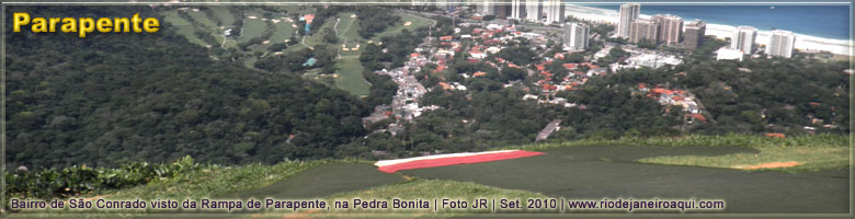 Rampa de vôo de parapente na Pedra Bonita Rampa de vôo de parapente na Pedra Bonita