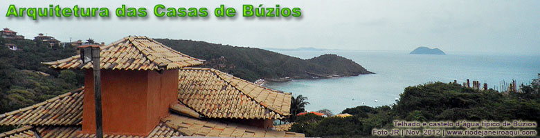Telhado e castelo dágua típico das casas e construções de Búzios Telhado e castelo dágua típico das casas e construções de Búzios
